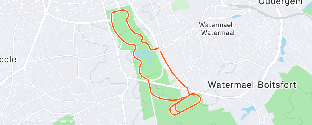 Карта физической активности (Course à pied le matin)