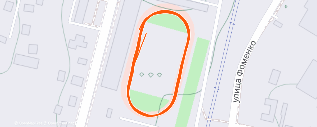 Map of the activity, Полуденный забег