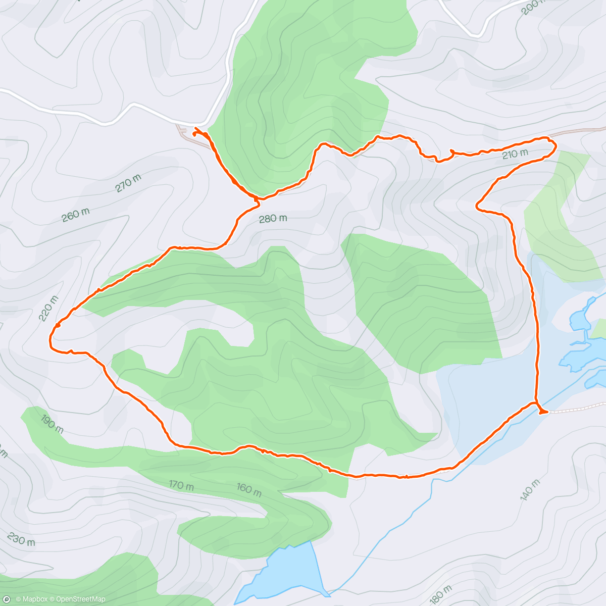 Map of the activity, NZ Hike