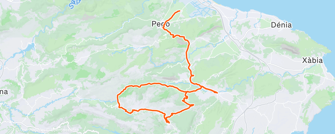 Map of the activity, Morning Ride