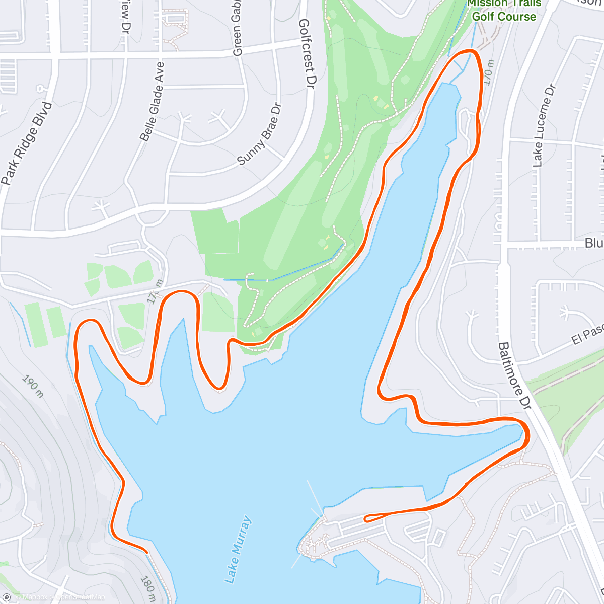 Map of the activity, Lake Murray shakeout