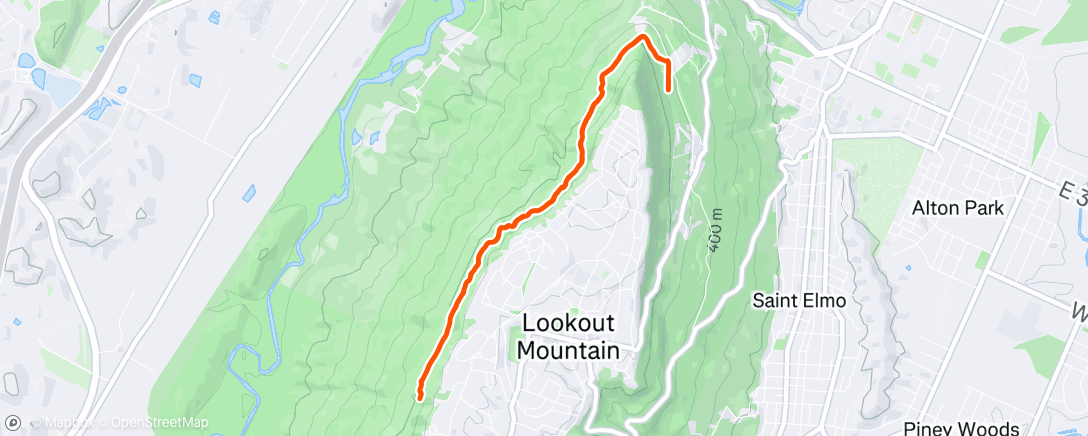 Map of the activity, Morning Trail Run