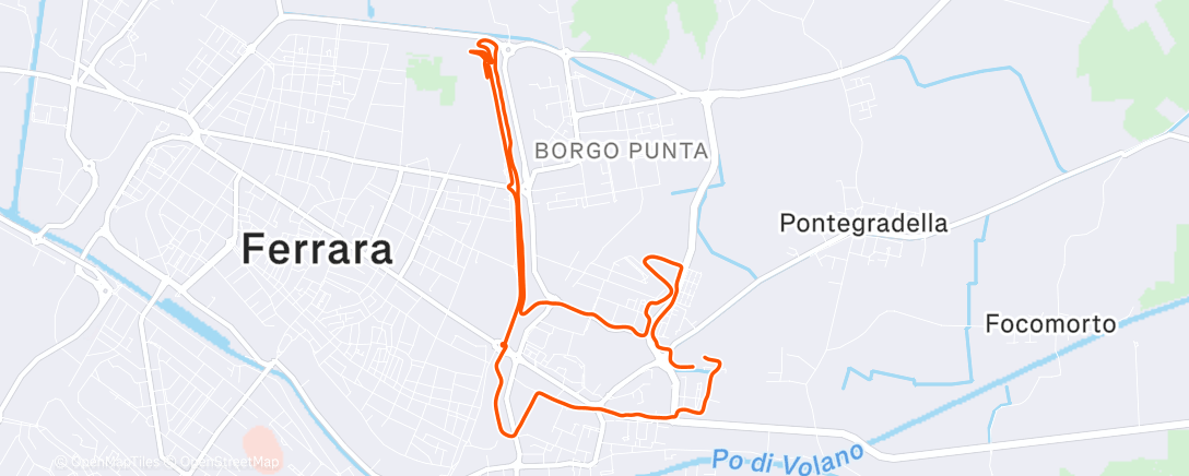 Mapa de la actividad (Morning Walk)