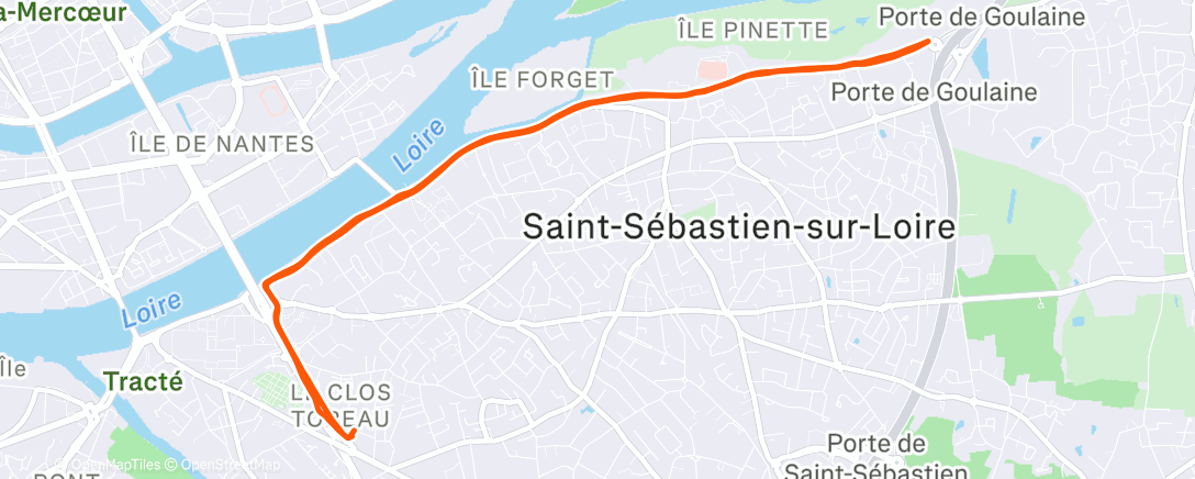 Map of the activity, Christmas Run 🎅