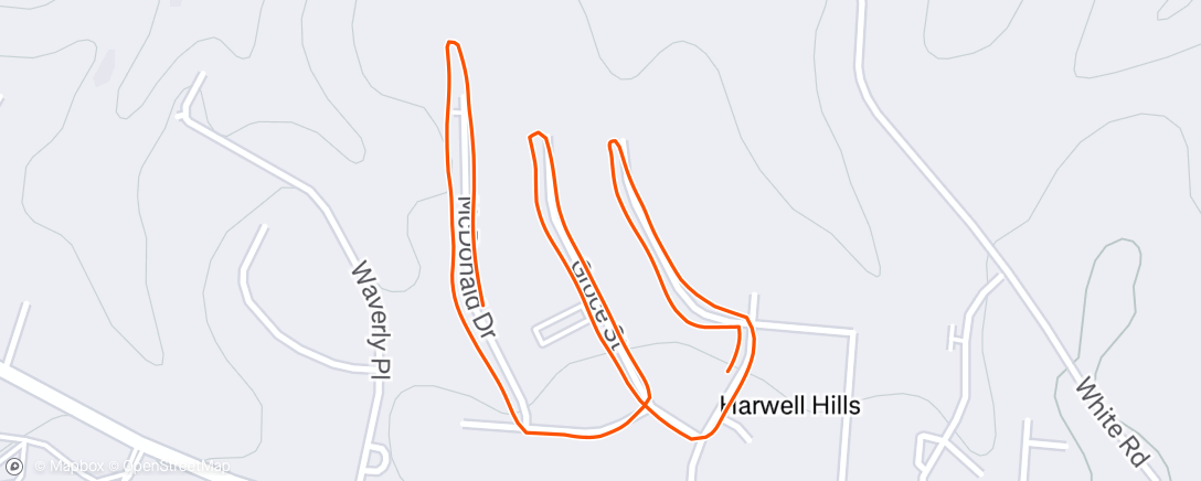 Map of the activity, Evening Hike