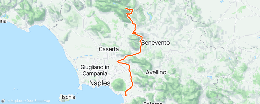 Map of the activity, Giro d’Italia - Stage Ten
