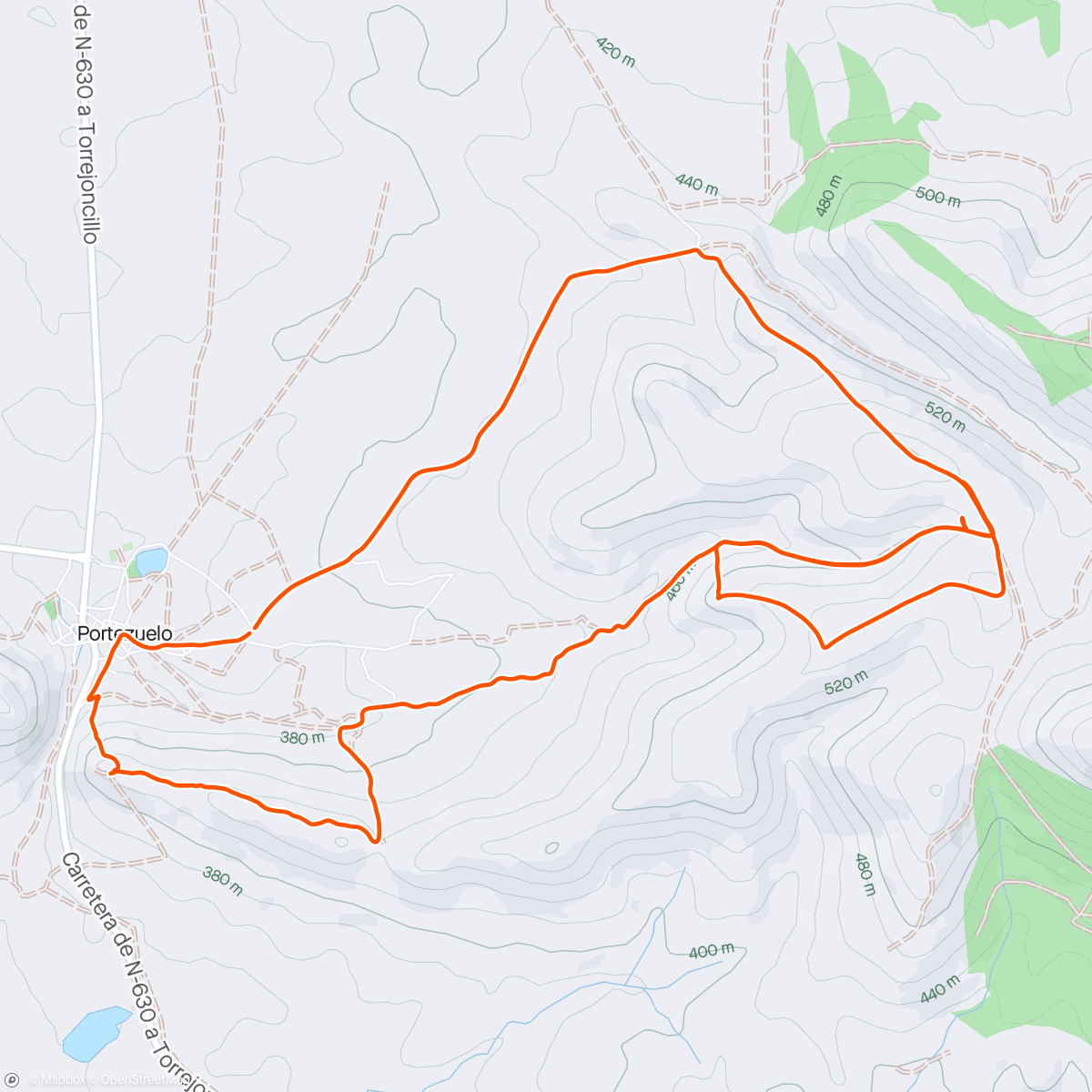 Carte de l'activité 2x10’ uphill post ofi