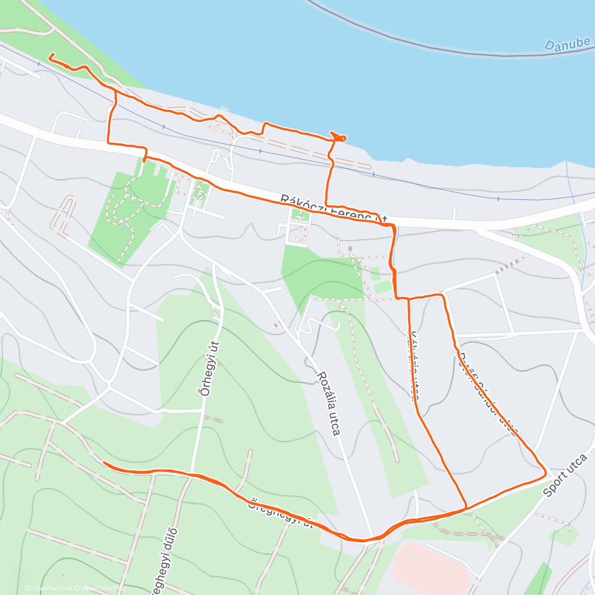 Map of the activity, Afternoon Walk