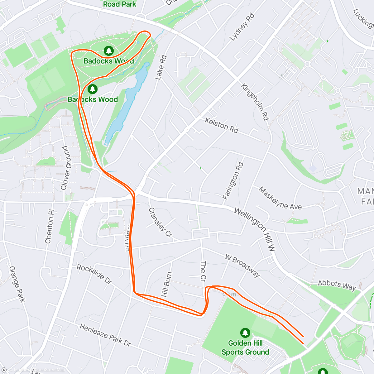 Map of the activity, Swood