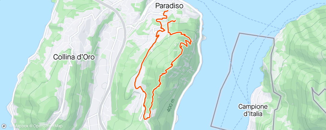 Map of the activity, Paradiso
