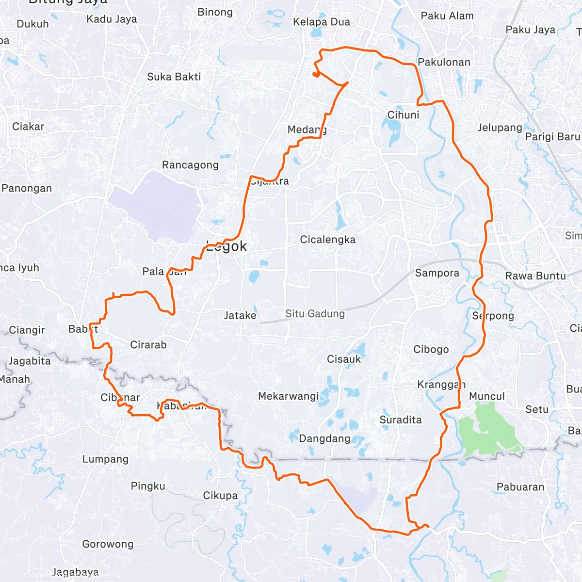 Map of the activity, Sawah