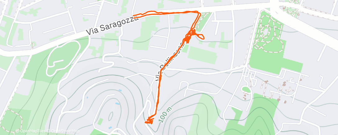 Map of the activity, Evening Walk