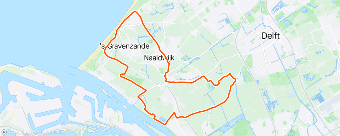 Map of the activity, Winters ritje 🥶