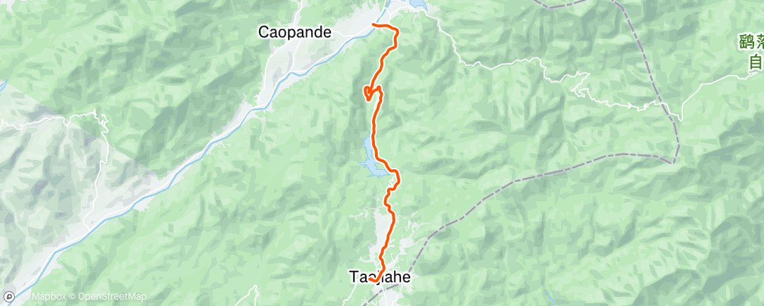 Map of the activity, 上午英山县骑行