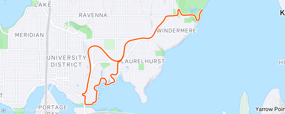 Mappa dell'attività Lunch Run