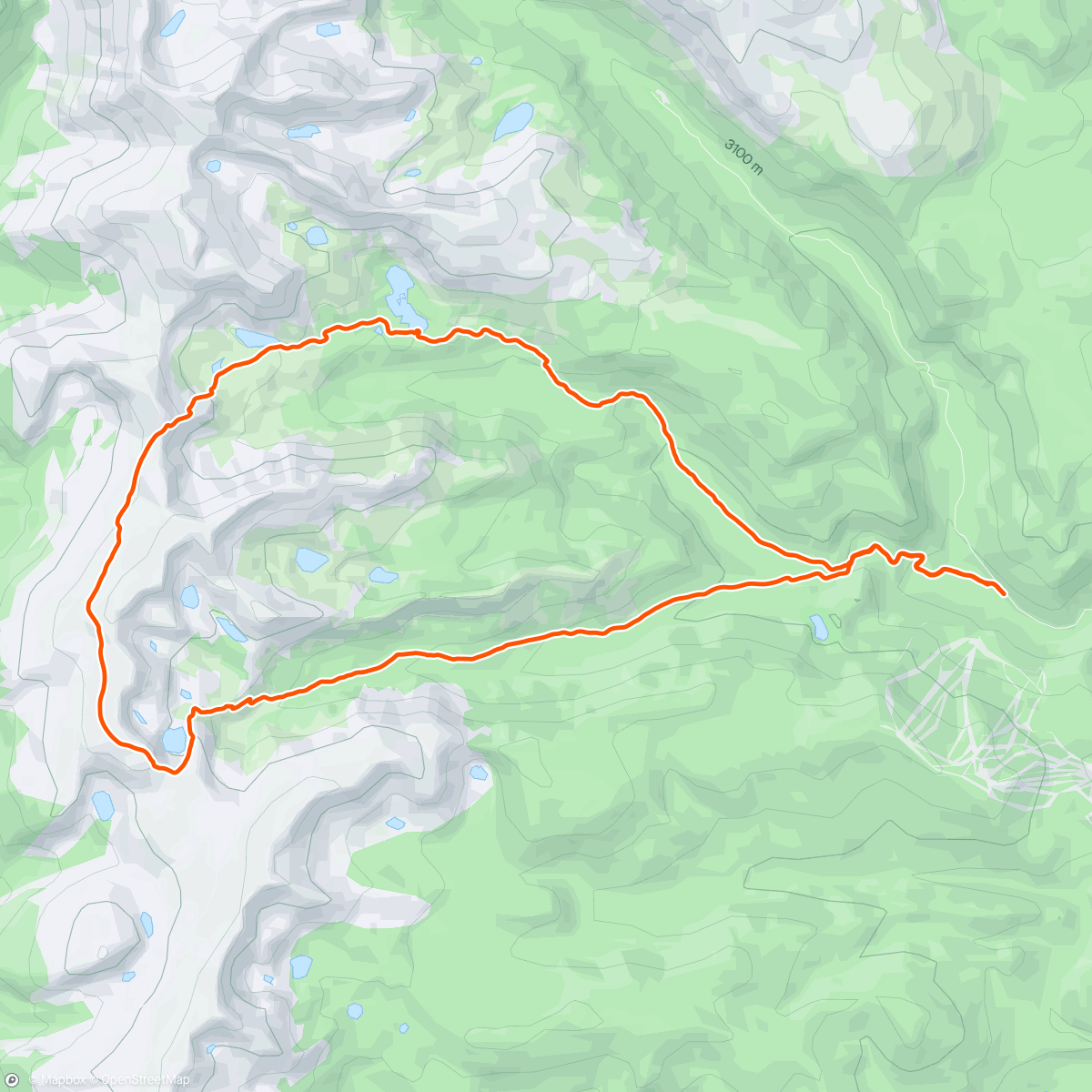 Map of the activity, High Lonesome Loop