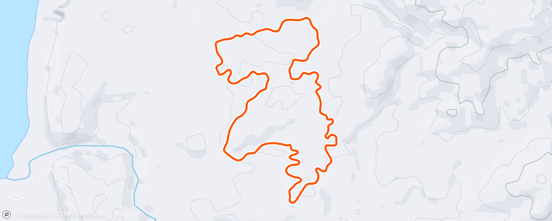 Карта физической активности (Zwift - Day 2 in Makuri Islands)