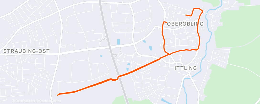 Map of the activity, Morning Run