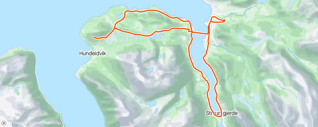 Map of the activity, Sightseeing i heimbygda