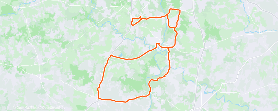 Map of the activity, Morning Ride