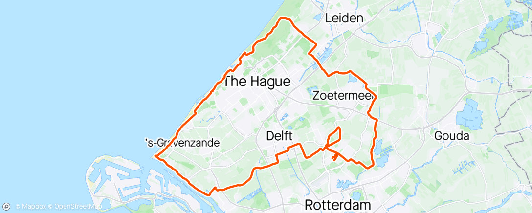 Map of the activity, HvH - Wassenaar met Edwin