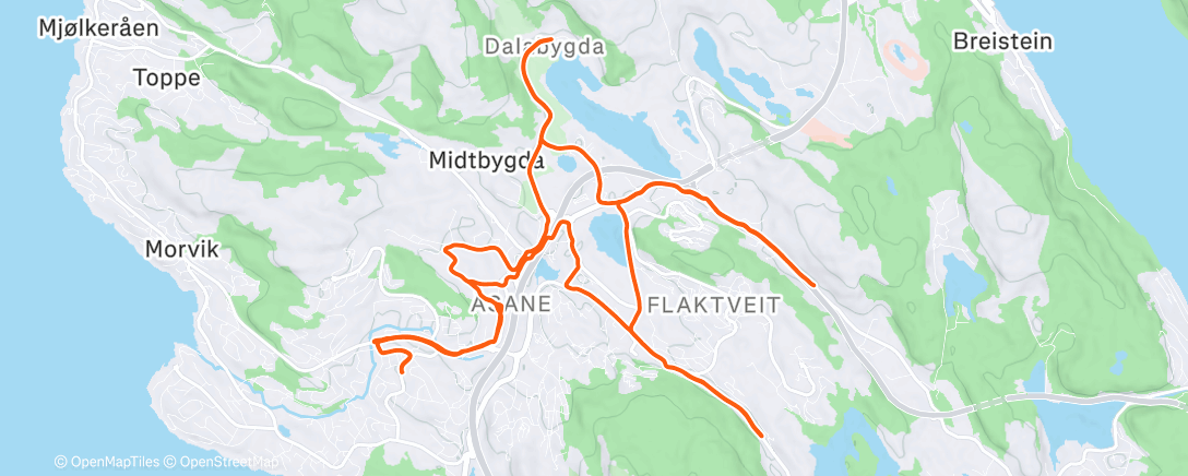 Map of the activity, Langtur i høy luftfuktighet 🥶🌧️🥶