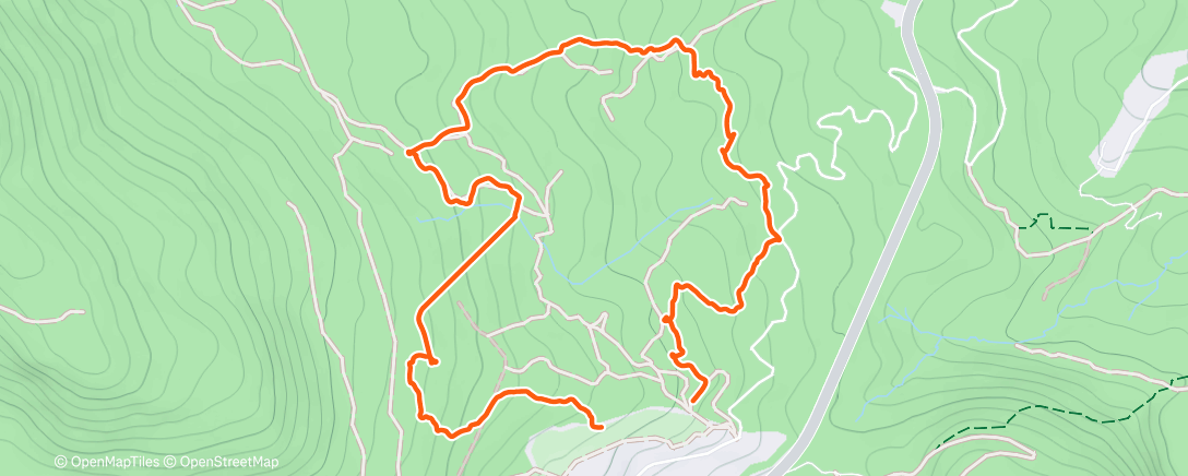 Map of the activity, Трейлраннинг (день)