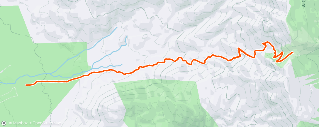 Map of the activity, Pino to the Crest