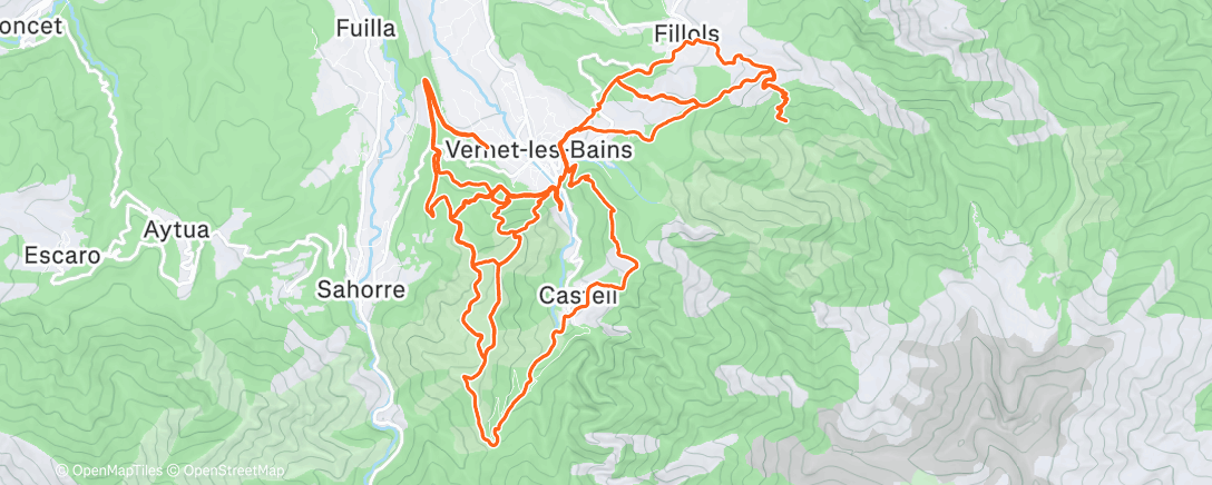 Map of the activity, Morning Trail Run