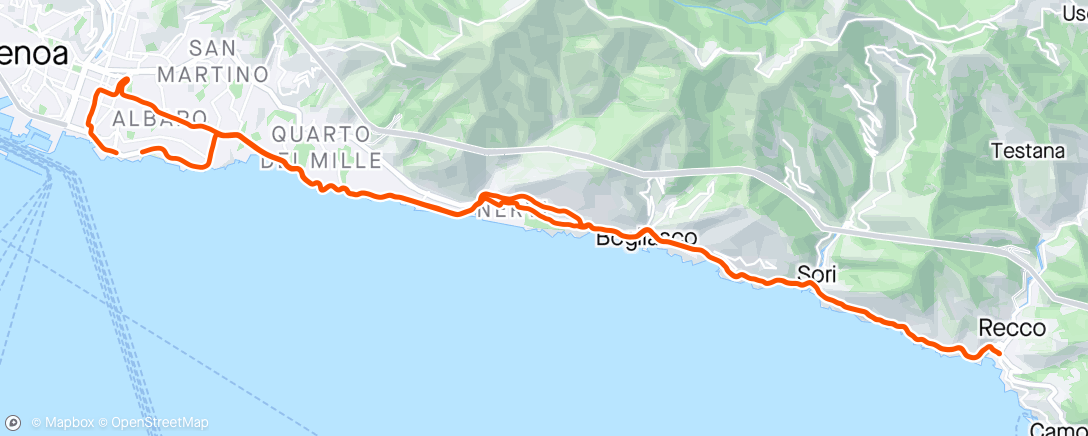Map of the activity, Reccata