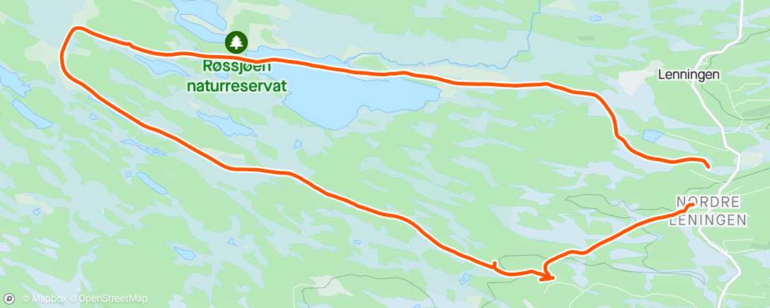 Map of the activity, Labbing på fjellski