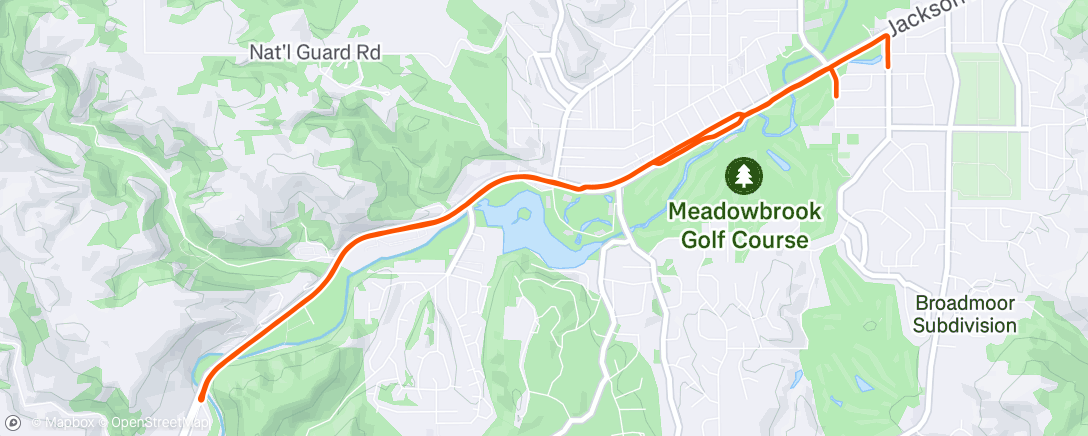 Map of the activity, Morning Run