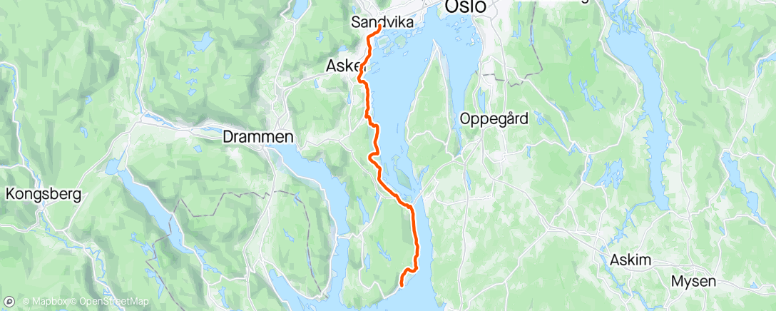 Map of the activity, Afternoon Hytte
