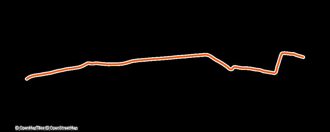 Map of the activity, Fahrt am Morgen