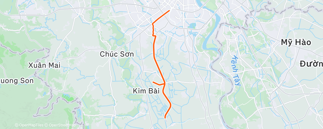 Map of the activity, Morning Ride