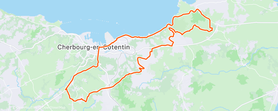 Map of the activity, Morning Gravel Ride