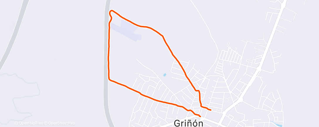 Map of the activity, Caminata de mañana