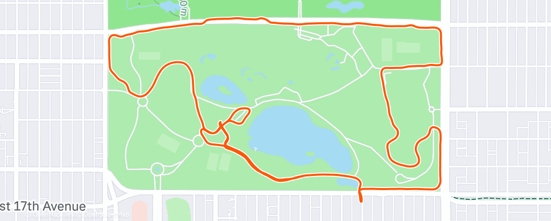 Map of the activity, Lunch Run