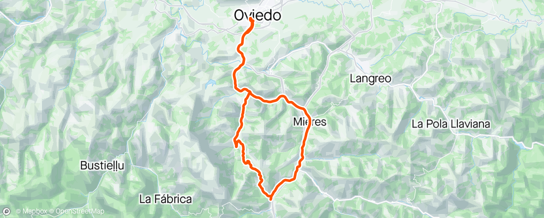Map of the activity, Pre Asturias