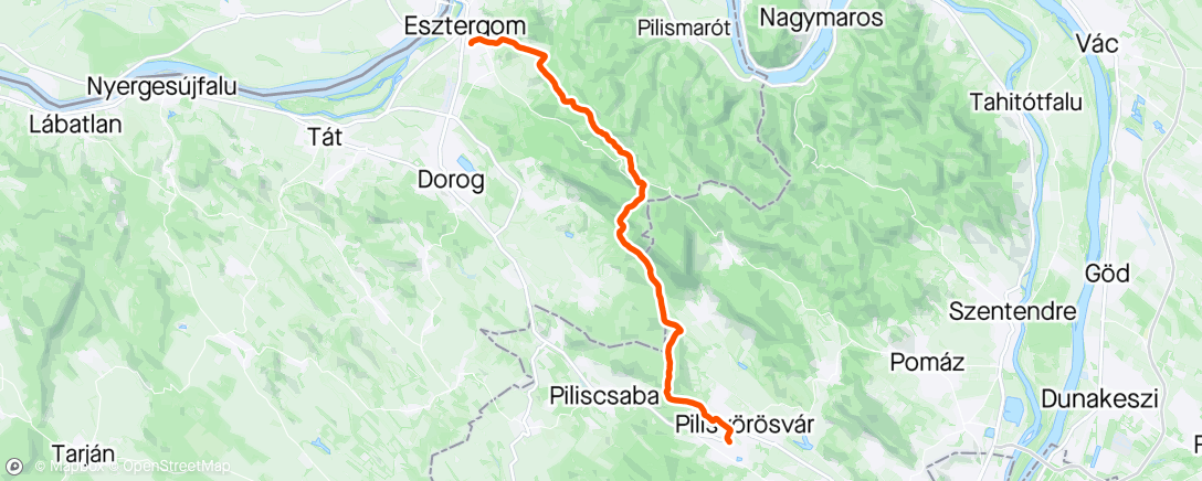 Map of the activity, Morning Hike