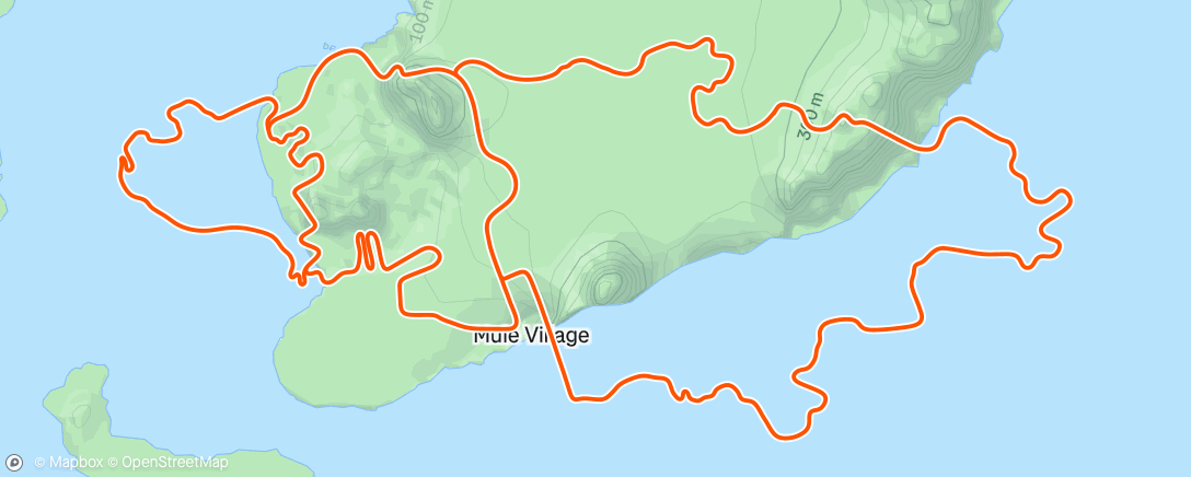Map of the activity, Zwift - Triple Flat Loops in Watopia
