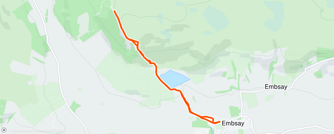 Map of the activity, Morning Run