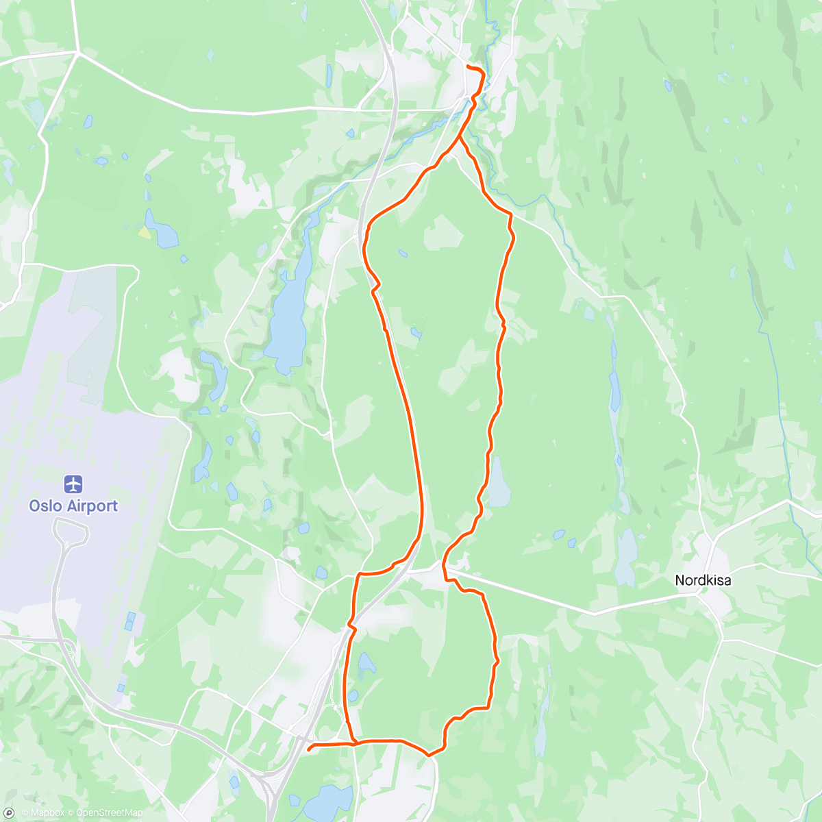 Map of the activity, Liten tur med Trond i "blåsten" 💨💨
