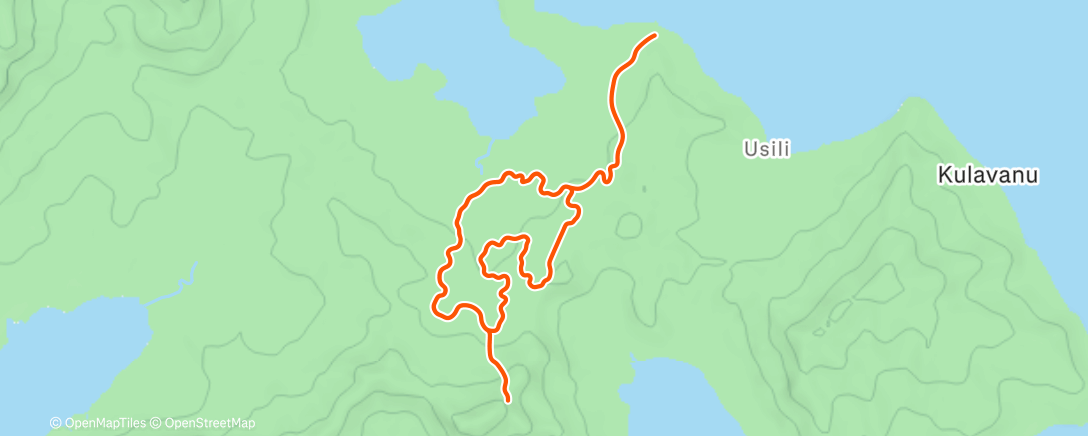 Карта физической активности (Zwift - Microbursts 20/20 (2x10) on Jungle Circuit in Watopia)