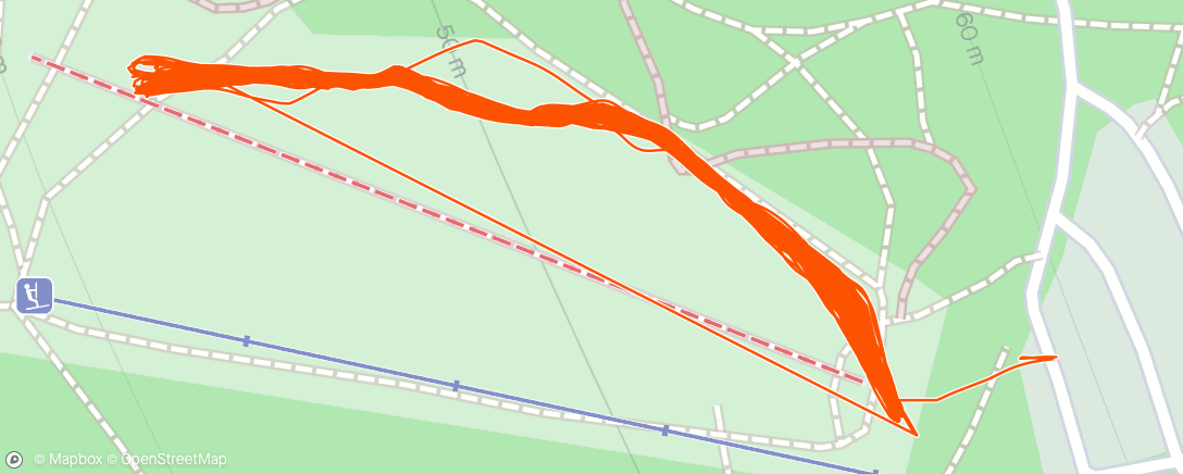 Map of the activity, Backträning, Ormberget