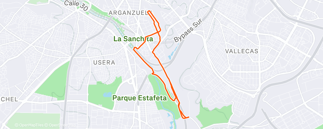 Map of the activity, 18x400 en la carretera 🫣