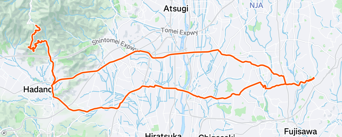 Map of the activity, 朝のライド