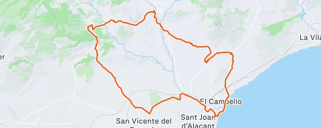 Map of the activity, Morning Ride