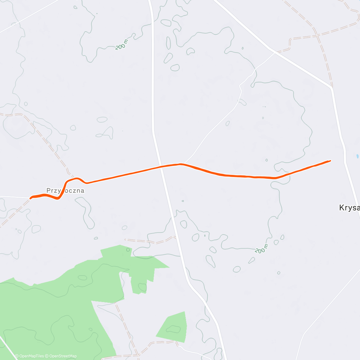 Map of the activity, Xmas Run