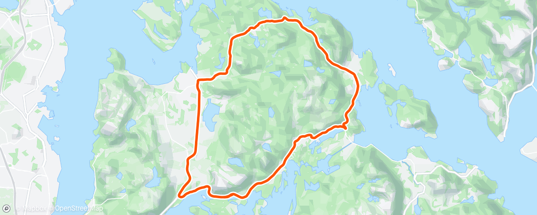 Map of the activity, Ski à roulettes dans l'après-midi